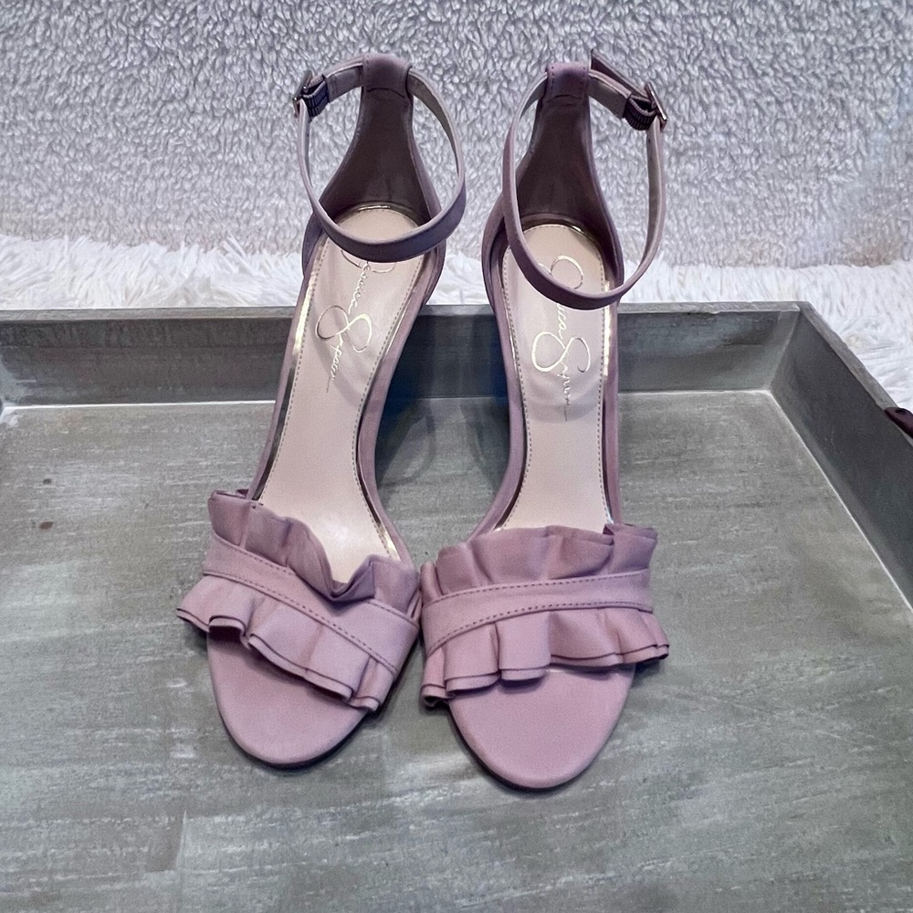 Jessica Simpson Pink Ruffle Heels - Picture 4 of 9